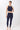 Mandala Fitness Pant Dunkelblau Outfit Front - Rolldown Tights