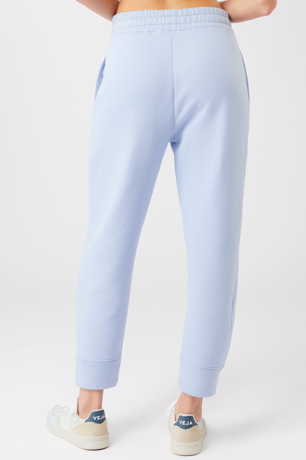 Mandala Yoga Pant Blau Rückseite - Natural Dye Track Pants