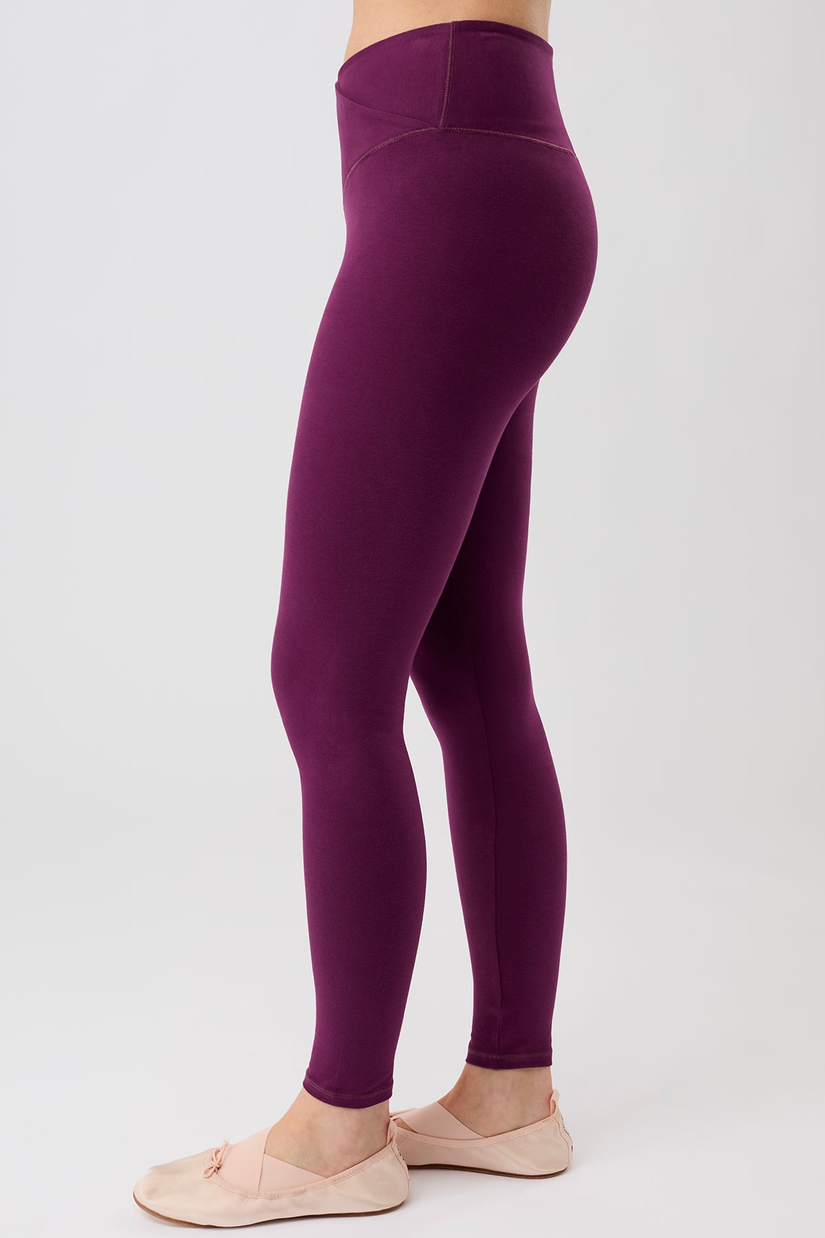 Mandala Fitness Pant Lila Seite - Wrap Legging