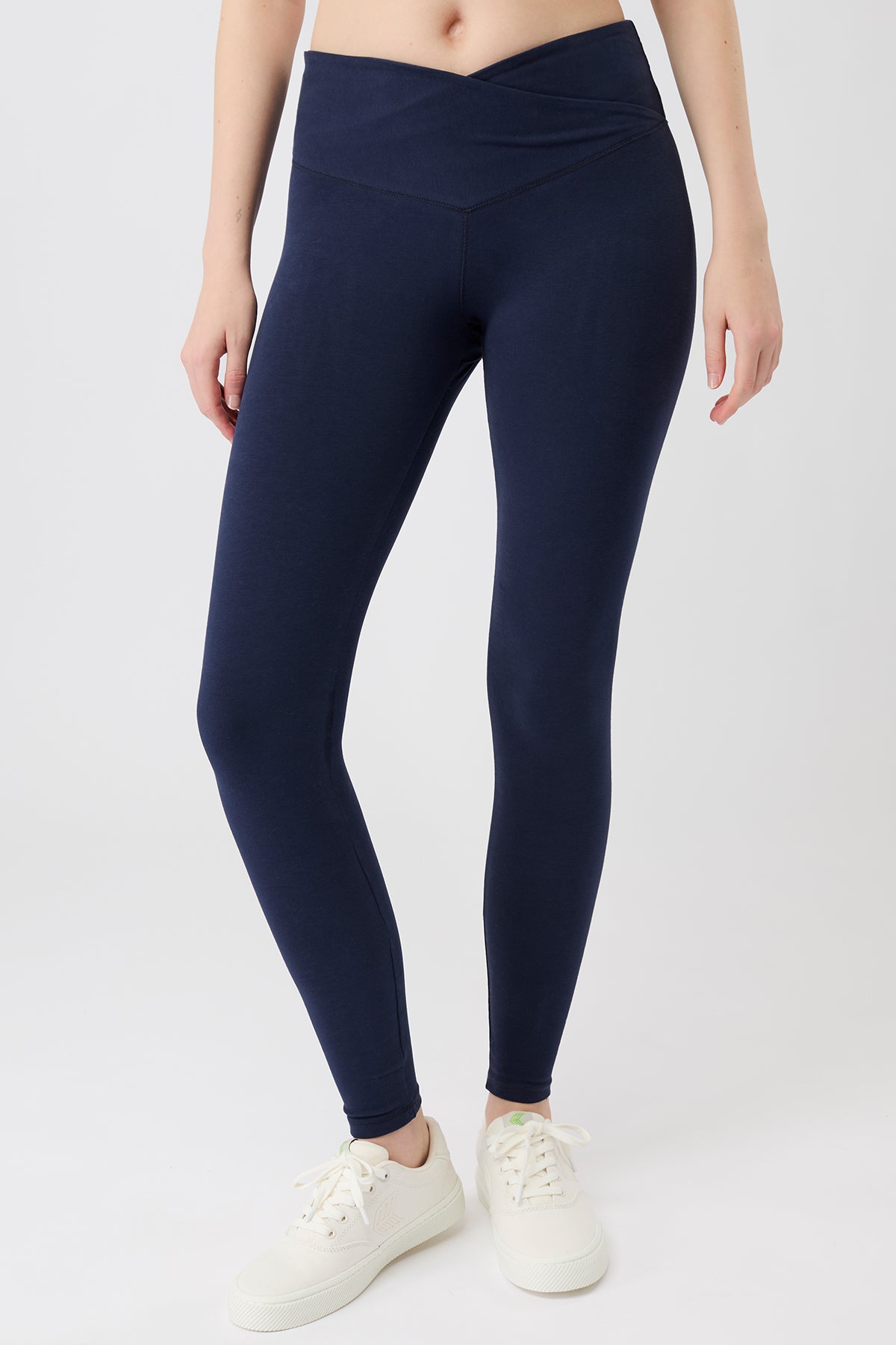 Mandala Fitness Legging blau Front - Wrap Legging