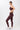 Mandala Pilates Legging Rot Outfit Seite - Pilates Tights