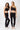 Mandala Fitness Pant Schwarz Outfit Front - Classic Rolldown