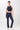 Mandala Fitness Pant Dunkelblau Outfit Front - Classic Rolldown