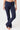 Mandala Fitness Hose Blau Front - Envelope Flared Pants