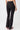 Mandala Black Fitness Leggings (Back View) - Flared Sports Pants