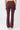Mandala Red Fitness Leggings (Back View) - Flared Sports Pants