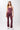 Mandala Red Fitness Leggings Outfit (Front View) - Flared Sports Pants