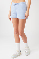 Mandala Yoga Short Blau Front - Natural Dye Shorts