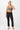 Mandala Sport Hose Schwarz Outfit Front - Cropped Flared Pants