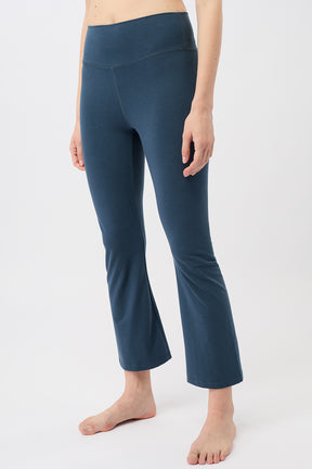 Mandala Trainings Pant Blau Seite - Cropped Flared Pants