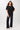 Mandala Fitness Pants Schwarz Outfit Front - Cozy Day Pants