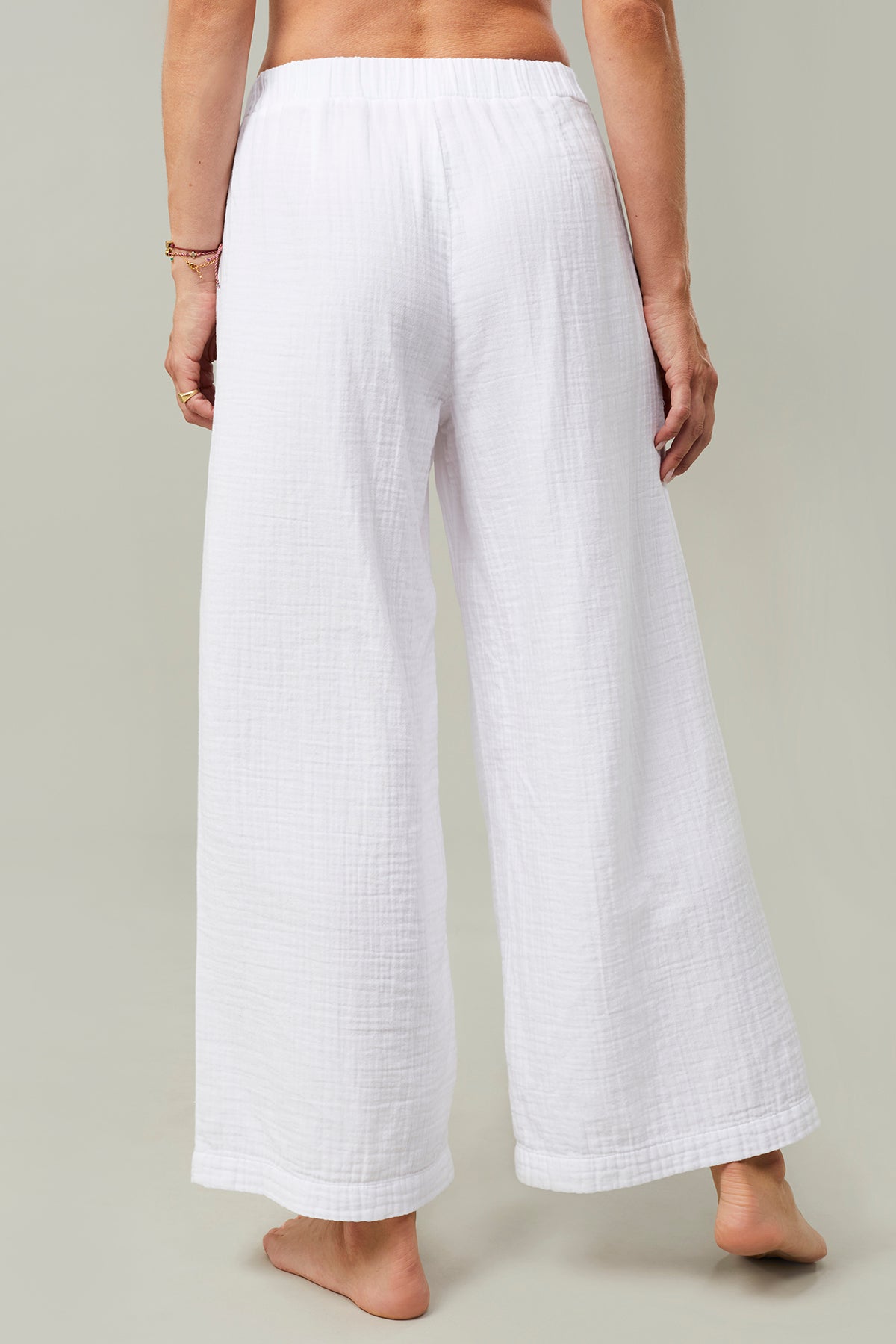 Mandala Yoga Pant Weiß Rückseite - Nomad Pants