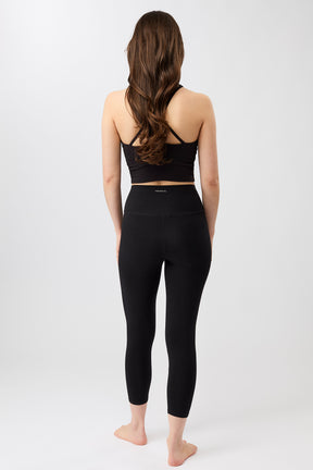 Mandala Active Legging Schwarz Outfit Rückseite - Best Cropped Legging