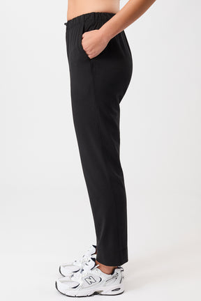 Mandala Trainings Hose Schwarz Seite - Relaxed Fit Pant