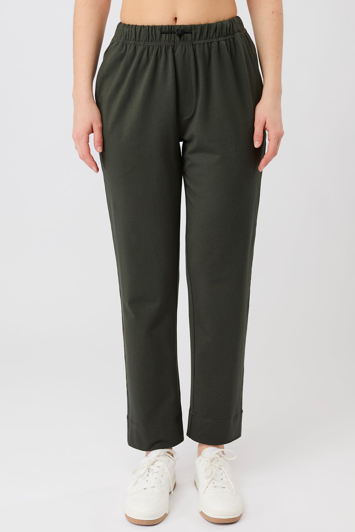 Mandala Trainings Hose Grün Front - Relaxed Fit Pant
