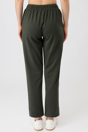 Mandala Trainings Hose Grün Rückseite - Relaxed Fit Pant