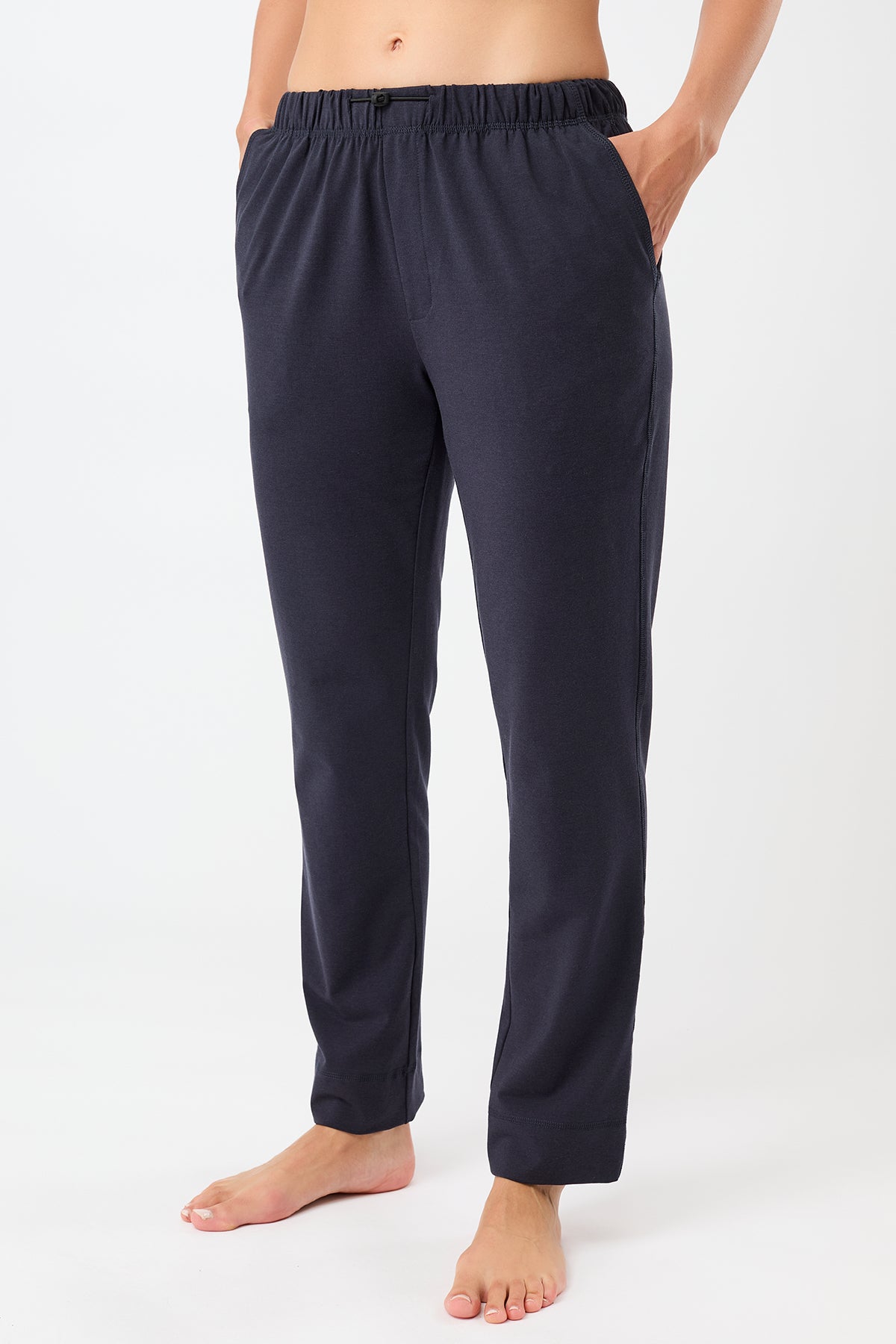 Mandala Trainings Hose Blau Front - Relaxed Fit Pant