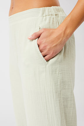 Mandala Yoga Pants Grün Detail - Milan Pants