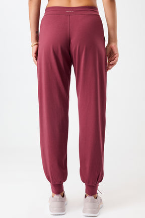 Mandala Trainings Hose Rot Rückseite - The N.Y. Pants
