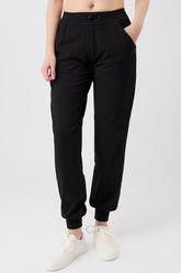 Mandala Trainings Hose Schwarz Front - The N.Y. Pants