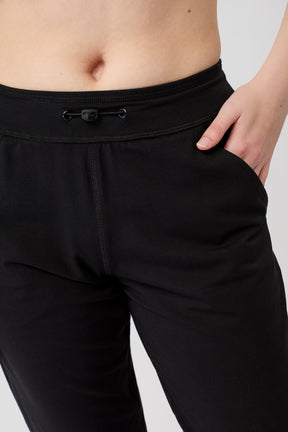 Mandala Trainings Hose Schwarz Detail - The N.Y. Pants