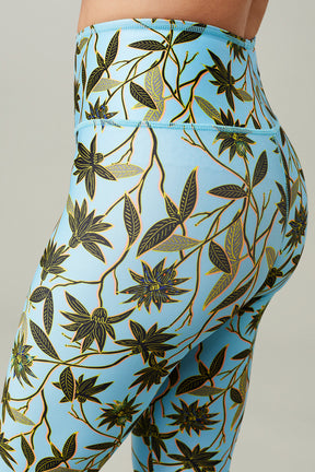 Mandala Yoga Legging Blumen Print Detail - Fancy Legging