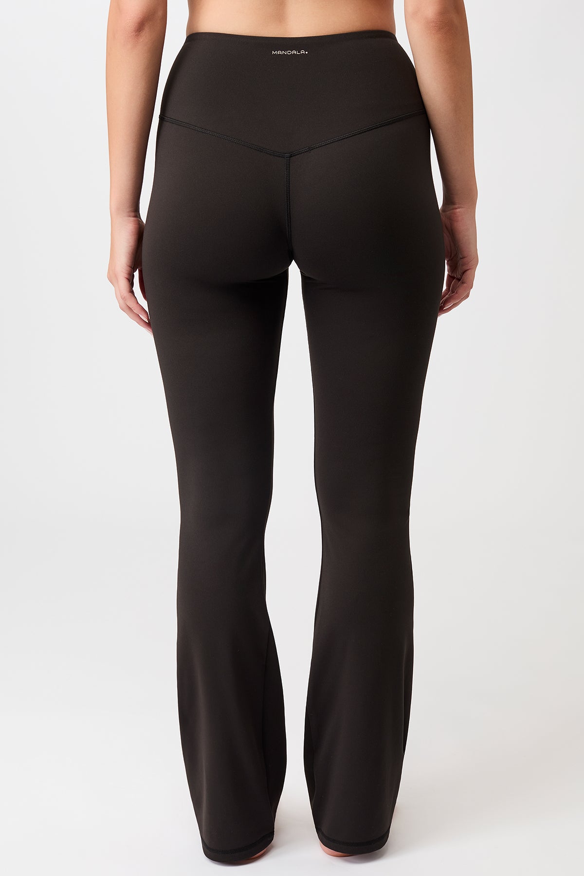 Mandala Sport Hose Schwarz Rückseite - Flared Sports Pants