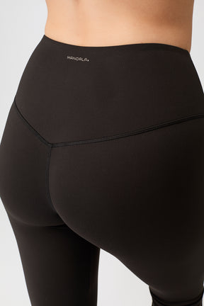 Mandala Sport Hose Schwarz Detail Bund - Flared Sports Pants