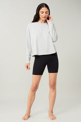 Mandala Sport Pant Schwarz Outfit Front - Biker Shorts