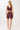 Mandala Sports Pants Red Outfit (Back View) - Biker Shorts