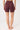 Mandala Sports Pants, Red (Back View) - Biker Shorts