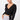 Mandala Pilates Jacke Schwarz Front - Ballet Wrap