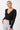 Mandala Pilates Jacke Schwarz Front - Ballet Wrap