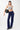 Mandala Sport Pants Blau Outfit Front - Wide Leg Workout Pants