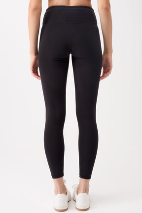 Mandala Sport Pant Schwarz Rückseite - Ballett Legging