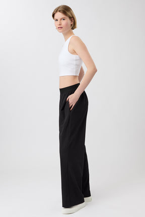 Mandala Fitness Hose Schwarz Outfit Seite - All Day Long Pants
