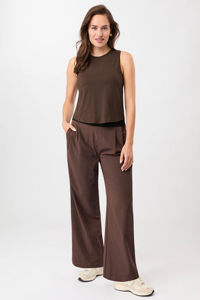 Mandala Fitness Hose Brown Outfit Front - All Day Long Pants