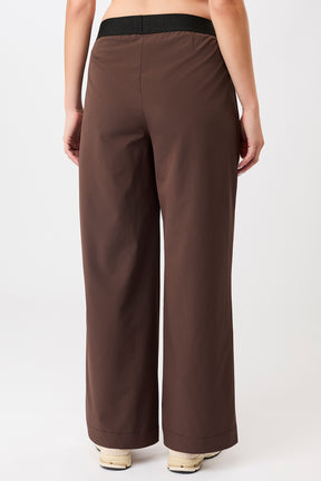 Mandala Fitness Hose Brown Rückseite - All Day Long Pants