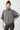 Mandala Fitness Sweater Grau Front - Kimono Sweater