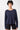 Mandala Fitness Shirt Blau Front - Open Back Long Sleeve