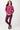 Mandala Fitness Shirt Pink Outfit Front - Open Back Long Sleeve