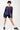 Mandala Sport Shirt Blau Outfit Front - Open Back Long Sleeve