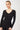 Mandala Black Sports Shirt (Front) - Slim V-Neck