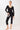 Mandala Black Sports Shirt Outfit (Front View) - Slim V-Neck
