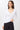Mandala Sport Shirt Weiß Front - Slim V-Neck