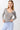 Mandala Sport Shirt Grau Front - Slim V-Neck