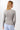 Mandala Sport Shirt Grau Rückseite - Slim V-Neck