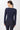 Mandala Sport Shirt Dunkelblau Rückseite - Side Button Longsleeve