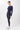 Mandala Sport Shirt Dunkelblau Outfit Front - Side Button Longsleeve