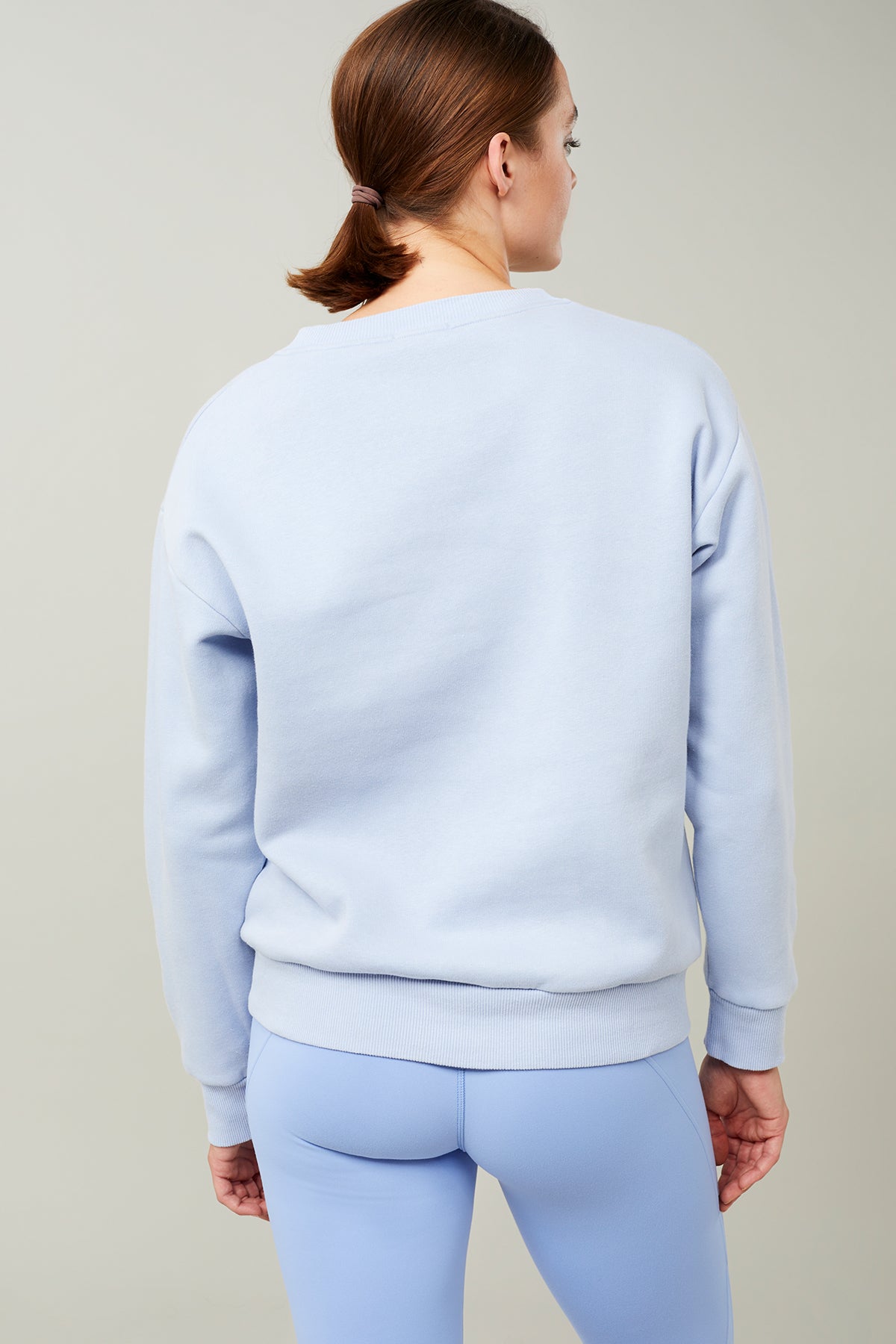Mandala Yoga Pullover Blau Rückseite - Practice Happiness Sweater